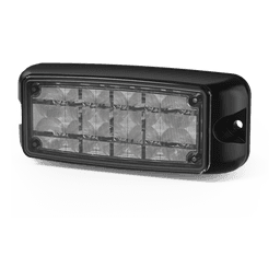 Luz LED de Advertencia / 10 LED de Alta Intensidad / Rojo/Azul / Montaje Superficial / 12-24 VDC / SAE Clase I / IP Resistente al Agua