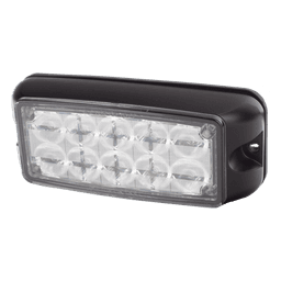 Luz LED de Advertencia / 10 LED de Alta Intensidad / Rojo/Azul / Montaje Superficial / 12-24 VDC / SAE Clase I / IP Resistente al Agua