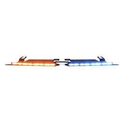 Visera Interior Rojo-Blanco/Azul-Blanco 144 LED Con Luces De Penetración incluye Bracket Ford Police Interceptor, Necesario agregar CZMATSIBSYS