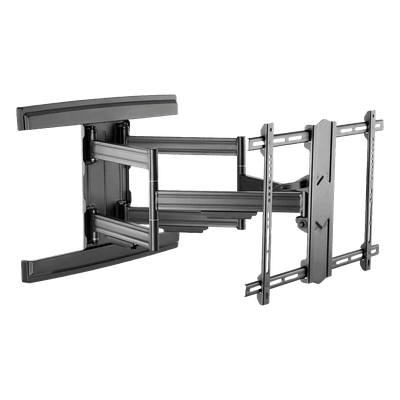 Soporte de Pared Articulado / Pantallas 37" a 85" / Extensión 70 a 800 mm / Carga 69.9 kg (154 lb) / VESA hasta 600x400 mm / Inclinación con Bloqueo