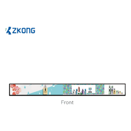 Display Electrónico de Estantes / 23.1 Pulgadas / LCD Estirado 1920x158 / Android 4.4.2 / Brillo 400 Nits / Wi-Fi Dual Band / USB Type-C y MicroUSB / Consumo 45W