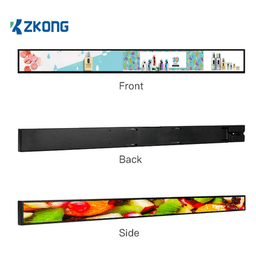 Display Electrónico de Estantes / 23.1 Pulgadas / LCD Estirado 1920x158 / Android 4.4.2 / Brillo 400 Nits / Wi-Fi Dual Band / USB Type-C y MicroUSB / Consumo 45W