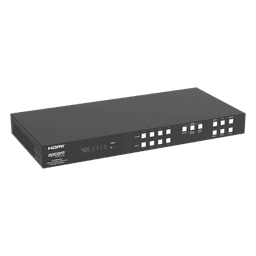 Switch de Video Matrix 4x4 HDMI 2.0 | 18Gbps Ancho de Banda | 4K2K@60Hz Resolución | 4 Entradas 4 Salidas HDMI | Audio LPCM y Dolby Digital | Control TCP-IP y RS-232 | Conectores Phoenix para Audio | Metal Enclosure