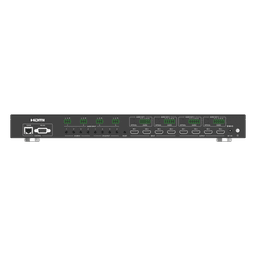 Switch de Video Matrix 4x4 HDMI 2.0 | 18Gbps Ancho de Banda | 4K2K@60Hz Resolución | 4 Entradas 4 Salidas HDMI | Audio LPCM y Dolby Digital | Control TCP-IP y RS-232 | Conectores Phoenix para Audio | Metal Enclosure
