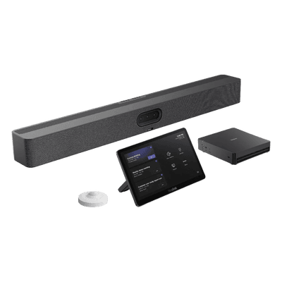 Sistema de Videoconferencia / Intel Ultra5 125H con NPU / Triple Cámara 50 MP / Zoom 8x / Pantalla Táctil 11.6' / Compartición 4K / Detección Ocupación / Microsoft Teams Rooms