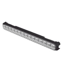 Luz Auxiliar de 45 LED, Top Rojo, Tricolor Rojo/Azul/Blanco, 11.42", Lente Transparente, SAE