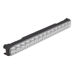 Luz Auxiliar de 45 LED, Top Rojo, Tricolor Rojo/Azul/Blanco, 11.42", Lente Transparente, SAE