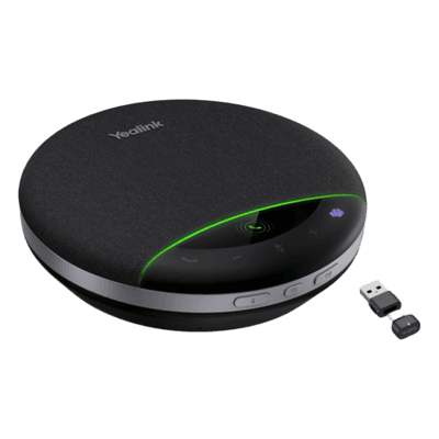 Altavoz de Conferencia SP96 de Yealink con Micrófonos 360° y Cancelación de Ruido Inteligente