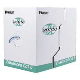 Bobina de Cable UTP 305 Metros (1000 Pies) de Cobre, TX6000™ PanNet, Reelex, Azul, Categoría 6 Mejorado (23 AWG), LSZH (Bajo Humo, Cero Halógenos), de 4 Pares