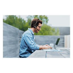 Diadema Inalambrica BH70-Mono-Teams USB C/A Optimizada para Microsoft Teams con Tecnología de Captura Precisa de Voz