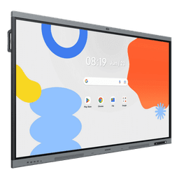 Pantalla Interactiva / 75" 4K UHD / Android 15 EDLA / Octa-Core / 48MP Cámara / 8 Micrófonos 10 m (32.8 ft) / 50 Puntos Touch IR / Wi-Fi 6 / 16GB RAM / 128GB Storage