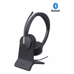 Diadema Inalambrica BH70 Dual con Stand de Carga de Yealink Certificada para Microsoft Teams con Acoustic Shield