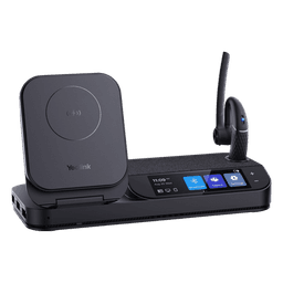Auricular Bluetooth BH71 con Workstation de Yealink Con Pantalla Táctil de 3" con Cancelación de Ruido y Carga Inalámbrica para Smartphone