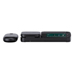 Sistema de Auricular Bluetooth Mono / Cancelación de Ruido 4-Mic / Autonomía 30h / Pantalla Táctil 3' / Conectividad USB-C/A / Carga Inalámbrica Qi 15W