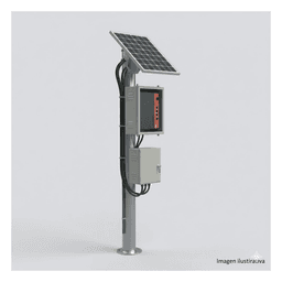 Kit Solar Witek de 28 W con 5 Puertos PoE 802.3 af y PoE Pasivo 24 V para alimentar Camaras IP y un Enlace Punto a Punto en 24 Vcc
