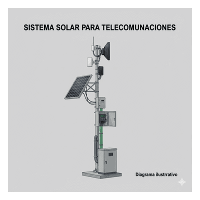 Kit Solar de 28 W con PoE Pasivo 24 Vcc para 2 Radios de Ubiquiti airMAX, Cambium ePMP