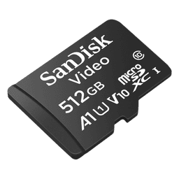 Memoria microSD SanDisk 512GB / Alta Resistencia / Videovigilancia / Clase 10