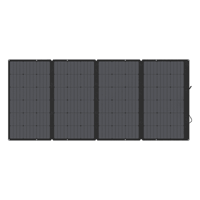 Módulo Solar Portátil y Flexible de 400W Recomendado para Estaciones Portátiles EcoFlow / Ajuste de Ángulo / Carga Eficiente / Conector XT60
