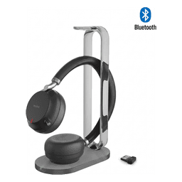 Diadema Inalambrica BH76 Plus With Charging Stand UC Black USB C/A de Yealink con ANC Híbrida y Estación de Carga Premium