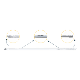 Riel Ajustable Cortinas Motorizadas / 2.3-4 m Ajustable / 20 Kg Capacidad / Movelite WF + Elatio Compatible / Instalación Techo / DIY / Smart Home