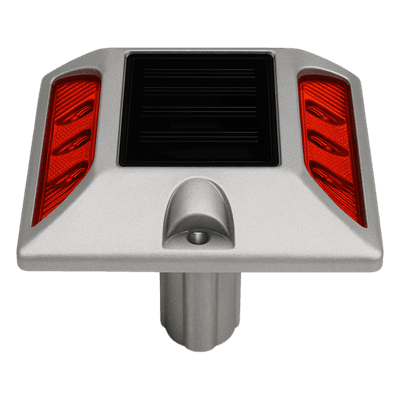 Señalizador Vial Solar / 6 LED Intermitentes / Alcance Visual 800 m (2624.7 ft) / Autonomía 108 h / IP68 / Carga 20000 kg / -25°C a +75°C