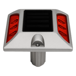 Señalizador Vial Solar / 6 LED Intermitentes / Alcance Visual 800 m (2624.7 ft) / Autonomía 108 h / IP68 / Carga 20000 kg / -25°C a +75°C