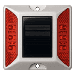 Señalizador Vial Solar / 6 LED Intermitentes / Alcance Visual 800 m (2624.7 ft) / Autonomía 108 h / IP68 / Carga 20000 kg / -25°C a +75°C
