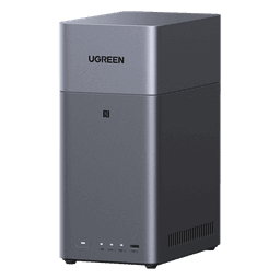 NAS UGREEN NASync DH2300 / Procesador RK3576 / 4GB  / 32GB eMMC / 2 Bahías SATA / JBOD-Basic-RAID 0-RAID 1 / Puerto HDMI 4K / 1 GbE / USB 3.2 Gen 1 Type-C / Detección NFC