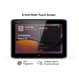 Panel Touch para Programación de Salas / 8 Pulgadas / 1280x800 / Wi-Fi 5 / Bluetooth 5.0 / PoE / Android 13