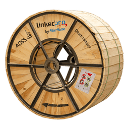 Cable de Fibra Óptica ADSS / Monomodo G.652D / 48 Hilos / Armadura Anti-Roedor / Span 200 m (656.2 ft) / 4 km / Tensión 7000N
