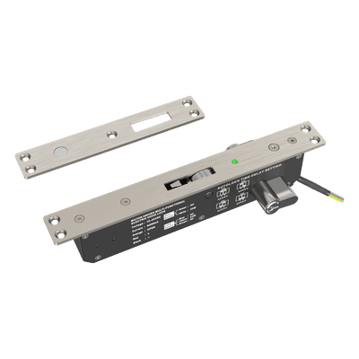 Cerradura eléctrica para puertas corredizas tipo gancho / apertura con llave ambos lados / IP65