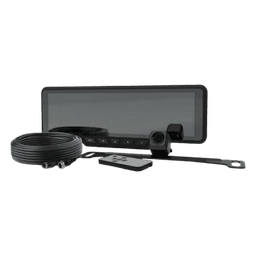 Sistema alambrico de reversa con camara y monitor de 9 pulgadas, Incluye cámara para placa de 170°