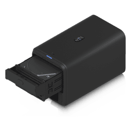 UniFi UNAS-2 – Servidor NAS Compacto de 2 Bahías para HDD 3.5" SATA, Puerto 2.5 GbE, USB-C y PoE++