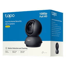 Cámara PTZ Wi-Fi Hogar / 1080p Full HD / Visión Nocturna 12 m (39.4 ft) / Detección de Personas y Llanto de Bebé / Seguimiento Automático / Audio Bidireccional / Almacenamiento microSD hasta 512 GB / Compatible Alexa y G