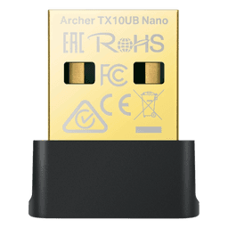 Adaptador USB Nano Wi-Fi 6 / Dual Band 900 Mbps / Bluetooth 5.3 BLE / WPA3 / 1024-QAM / OFDMA / MU-MIMO / 0.76 × 0.62 × 0.29 in