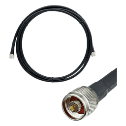 Jumper Coaxial con Cable Epcom405 | Conector N Macho en los Extremos | 3 Metros (9.84 pies) de Longitud.