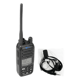 Radio Portátil Marino TXM52 / Sumergible IP67 / Luz Activada por Agua / NRC Reducción de Ruido / Dual-Watch / 5W de Potencia / Incluye Micrófono Audífono de Tubo Acústico
