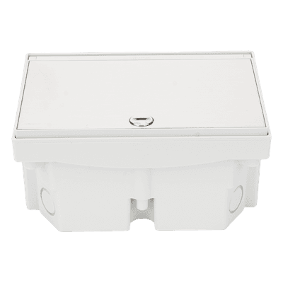 Caja de Suelo Estanca / IP66 / Interior y Exterior / Sistema de Drenaje / Cierre de Seguridad / Alta Resistencia