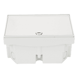 Caja de Suelo Estanca / IP66 / Interior y Exterior / Sistema de Drenaje / Cierre de Seguridad / Alta Resistencia
