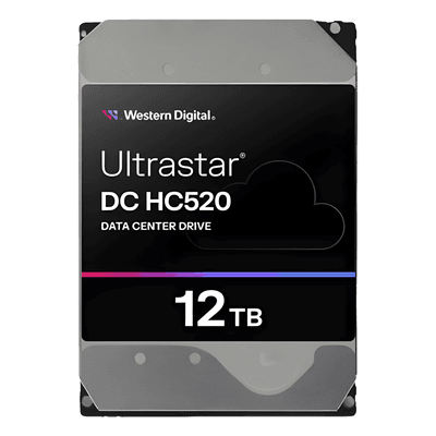 Disco Duro Enterprise 12 TB / Wester Digital (WD) / Serie Ultrastar / Recomendado para Data Center y NVRs de Alta Capacidad / Alto Performace