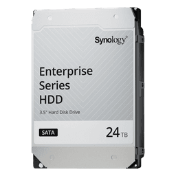 Disco Duro SATA de 3,5" Serie Plus / Capacidad 24TB / Interfaz SATA 6 GB/s / Tecnología CMR / MTBF de 1,2 Millón de Horas / Carga de Trabajo de 180 TB/año / Compatible con Synology DSM