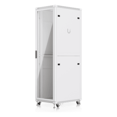 Gabinete Rack de Piso / 42U / 600 x 800 mm (23.6 x 31.5') / Capacidad 800 kg (1,763.7 lb) / Puerta Vidrio Templado / Ventiladores Integrados