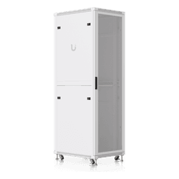 Gabinete Rack de Piso / 42U / 600 × 800 mm (23.6 x 31.5') / Carga 800 kg (1,763.7 lb) / Puerta Perforada / Ventiladores Integrados / Ruedas con Seguro