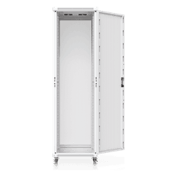 Gabinete Rack de Piso / 42U / 600 × 800 mm (23.6 x 31.5') / Carga 800 kg (1,763.7 lb) / Puerta Perforada / Ventiladores Integrados / Ruedas con Seguro