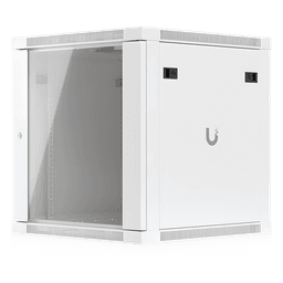 Gabinete Rack 12U / Montaje en Pared / 4 Postes / Vidrio Templado / Carga 80 kg (176 lb) / 598 × 600 mm
