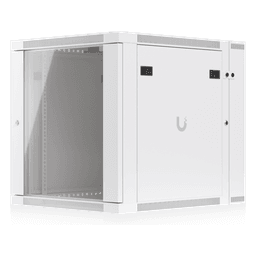 Gabinete Rack 12U / 600x703 mm / Puerta Vidrio Templado / Puerta Trasera Abatible / Paneles Laterales con Llave / Acero SPCC 1.2 mm