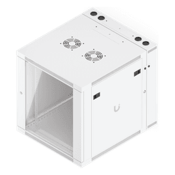 Gabinete Rack 12U / 600x703 mm / Puerta Vidrio Templado / Puerta Trasera Abatible / Paneles Laterales con Llave / Acero SPCC 1.2 mm