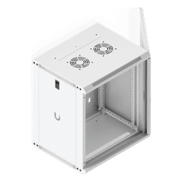 Gabinete Rack 12U / 550x450 mm / Montaje Pared / Puerta Perforada / 2 pies (635 mm) Alto