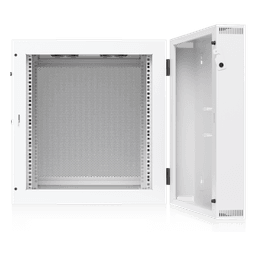 Gabinete Rack 12U / Montaje Pared / Puerta Trasera Abatible / Profundidad Ajustable 434-559 mm / Acero SPCC / 600 x 703 mm (23.6 x 27.6')