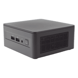 Mini PC NUC Barebone / Core i7-1360P (13 Gen) / Wi-Fi 6E + 2.5GbE / 2 x HDMI 2.1 / Bluetooth / No incluye Memoria RAM, SSD y S.O.  / Incluye fuente